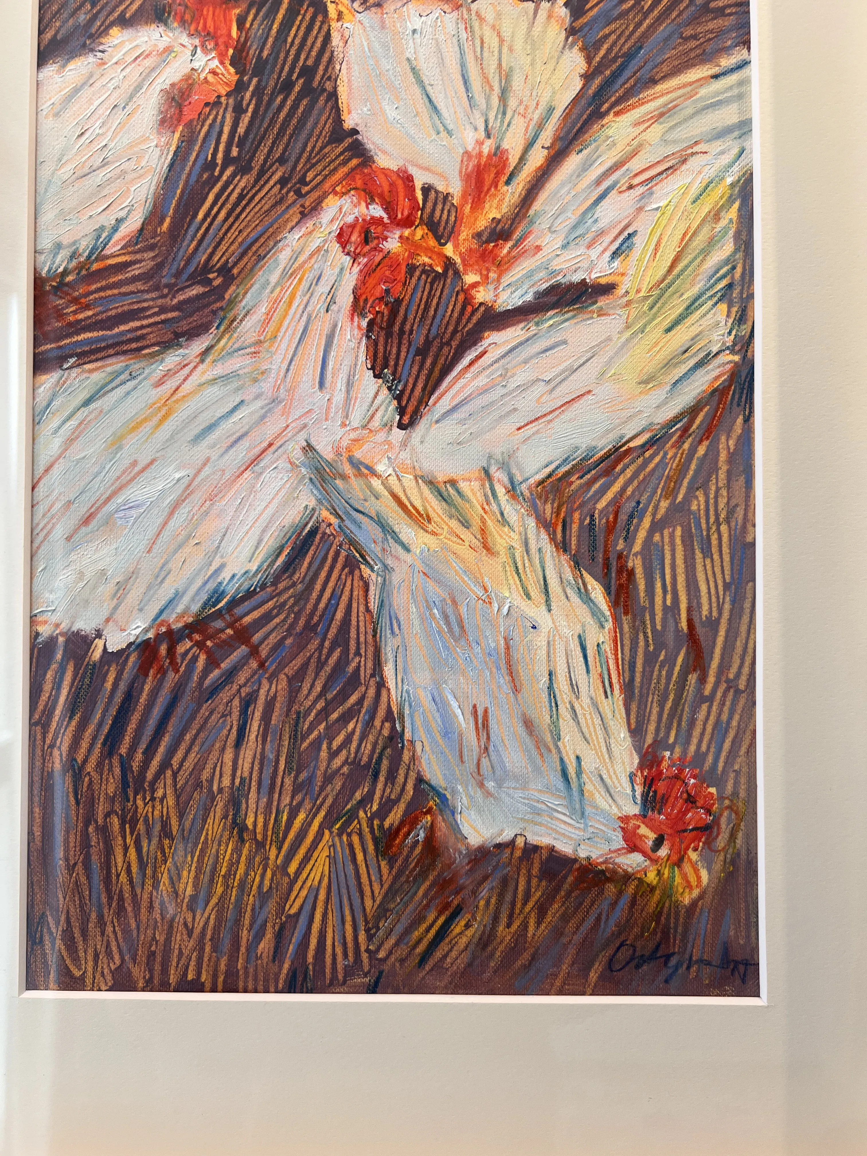 Зображення "Курочки" від Соломія Ортинська, розмір: 20х30 см, матеріали: Олія на папері , медіум: Живопис, місто: Львів, серія: Про дім, ціна: $150 Фото 2 з 2.