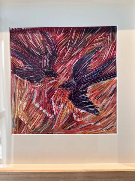 Зображення "Ластівки " від Соломія Ортинська, розмір: 20х30 см, матеріали: Олія на папері, медіум: Живопис, місто: Львів , серія: Про дім, ціна: $150 Фото 2 з 2.