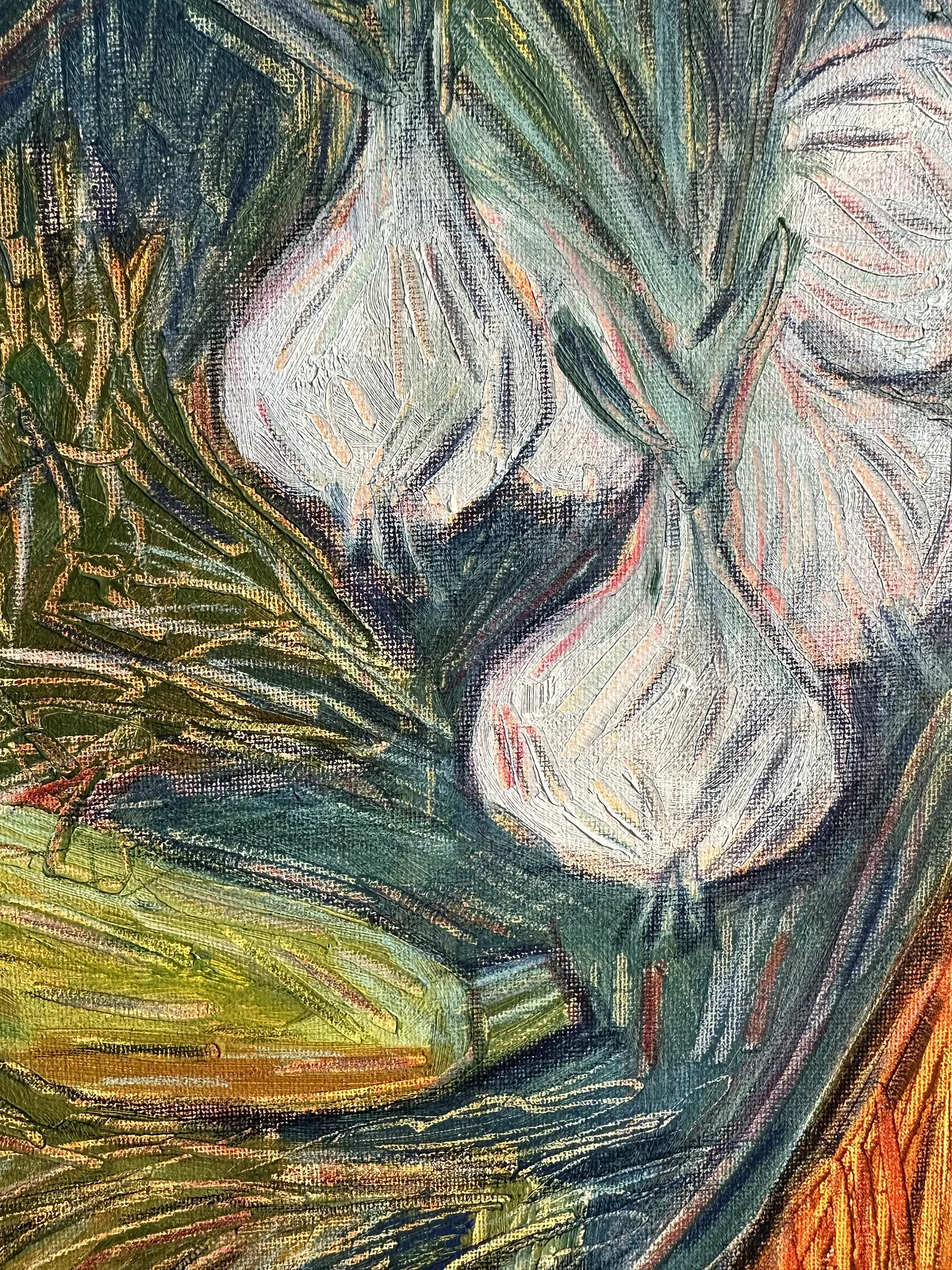 Зображення "Цибулька І" від Соломія Ортинська, розмір: 30x40 cm, матеріали: oil on canvas, медіум: Живопис, місто: Lviv, серія: Про дім, ціна: $150 Фото 2 з 3.