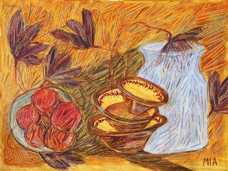 Image of Untitled  by Solomiya Ortynska, size: 43x33, Painting medium, priced at $200