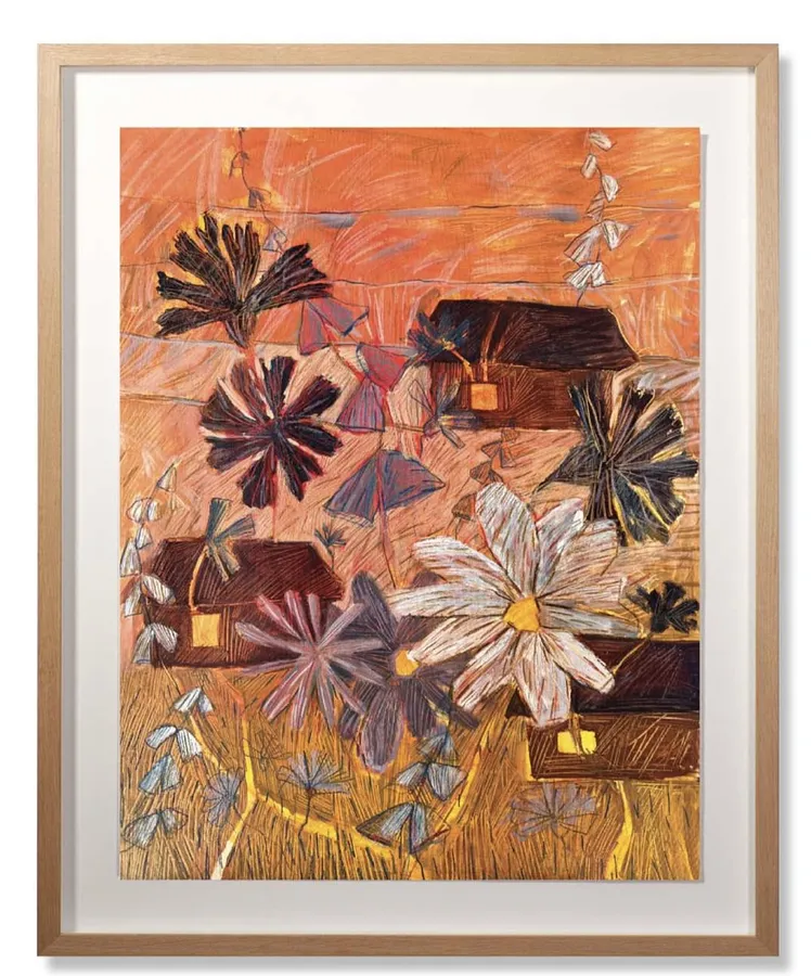 Image of Summer by Solomiya Ortynska, size: 50х65 cm, Painting medium, part of the Про дім series, priced at $400