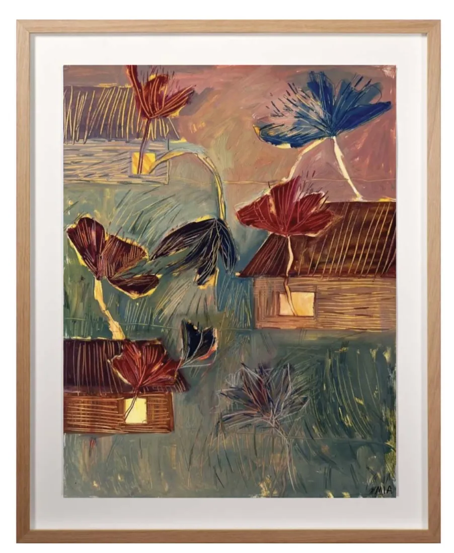 Зображення "Цвітіння" від Соломія Ортинська, розмір: 50x65 cm, матеріали: олія на папері, медіум: Живопис, місто: Львів, серія: Про дім, ціна: $450 Фото 1 з 2.