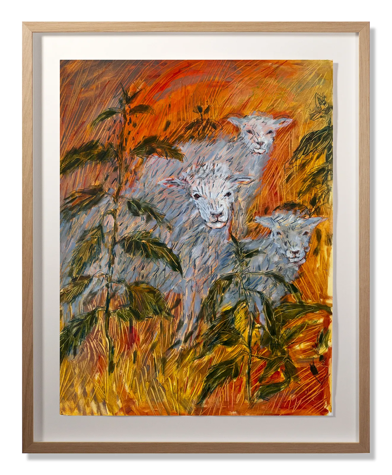 Зображення "Sheep I" від Соломія Ортинська, розмір: 45x60, медіум: Живопис, місто: Львів, серія: Про дім, ціна: $250