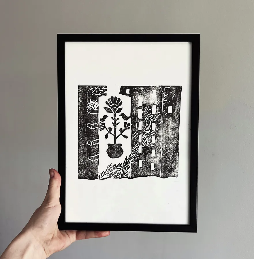 Image of Дім by Solomiya Ortynska, size: 20x30, Графіка medium, part of the Про дім series, priced at $50