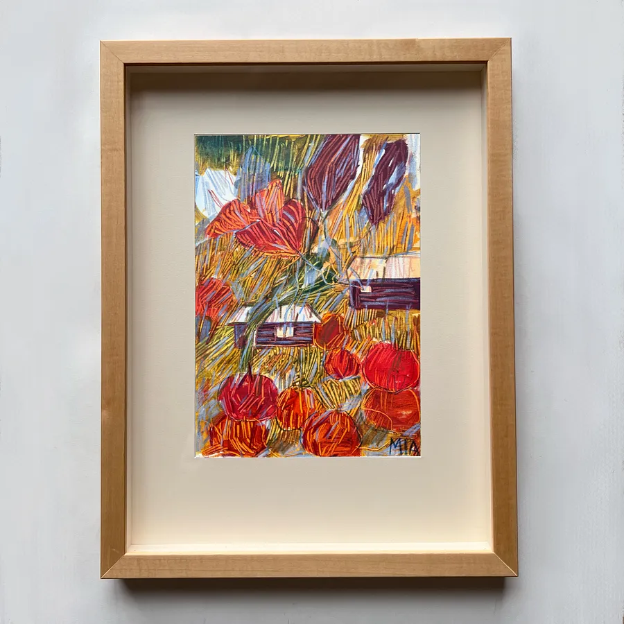 Image of Untitled by Solomiya Ortynska, size: 20x30, Painting medium, part of the Про дім series, priced at $150