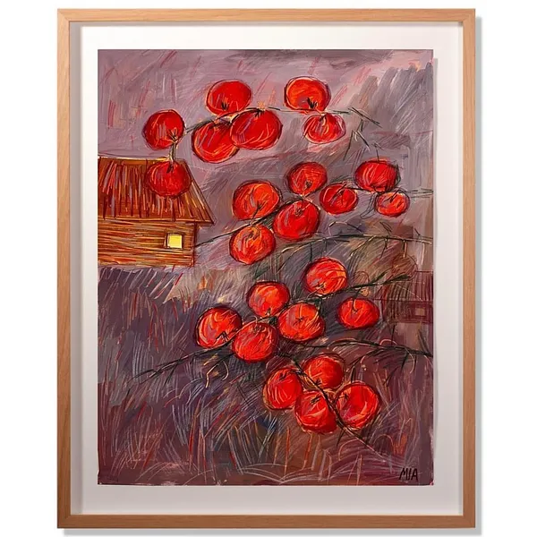 Зображення "Tomatoes " від Соломія Ортинська, розмір: 40x60cm, матеріали: oil on paper, медіум: Живопис, місто: Lviv , серія: Про дім, ціна: $400