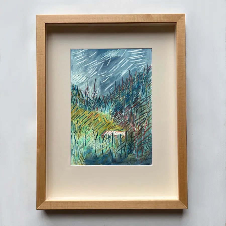 Image of Ліс by Solomiya Ortynska, size: 20x30, Painting medium, part of the Про дім series, priced at $150