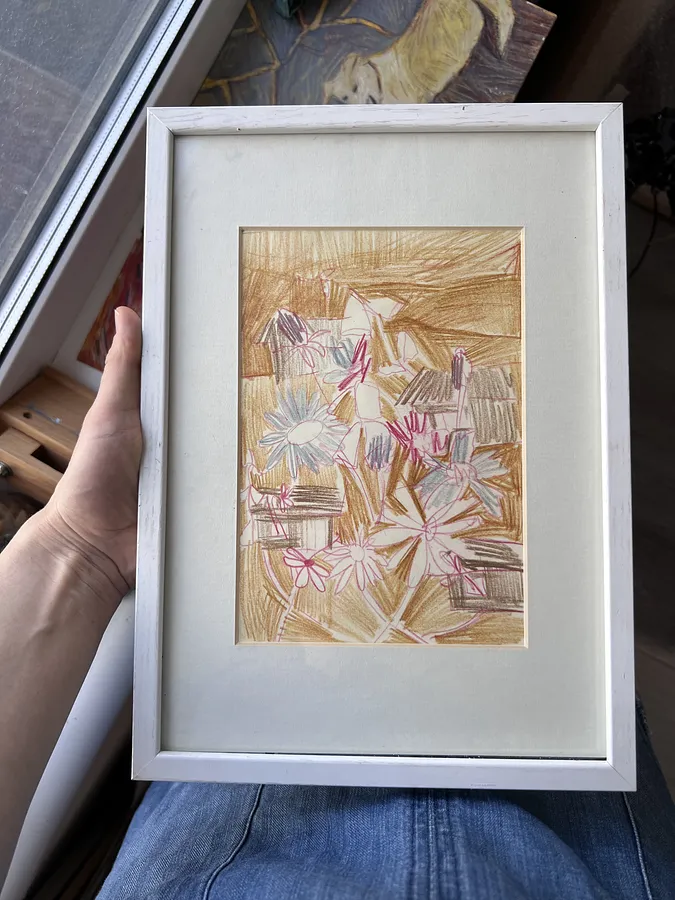 Image of Скетч І by Solomiya Ortynska, size: 20x15, Графіка medium, part of the Про дім series, priced at $60