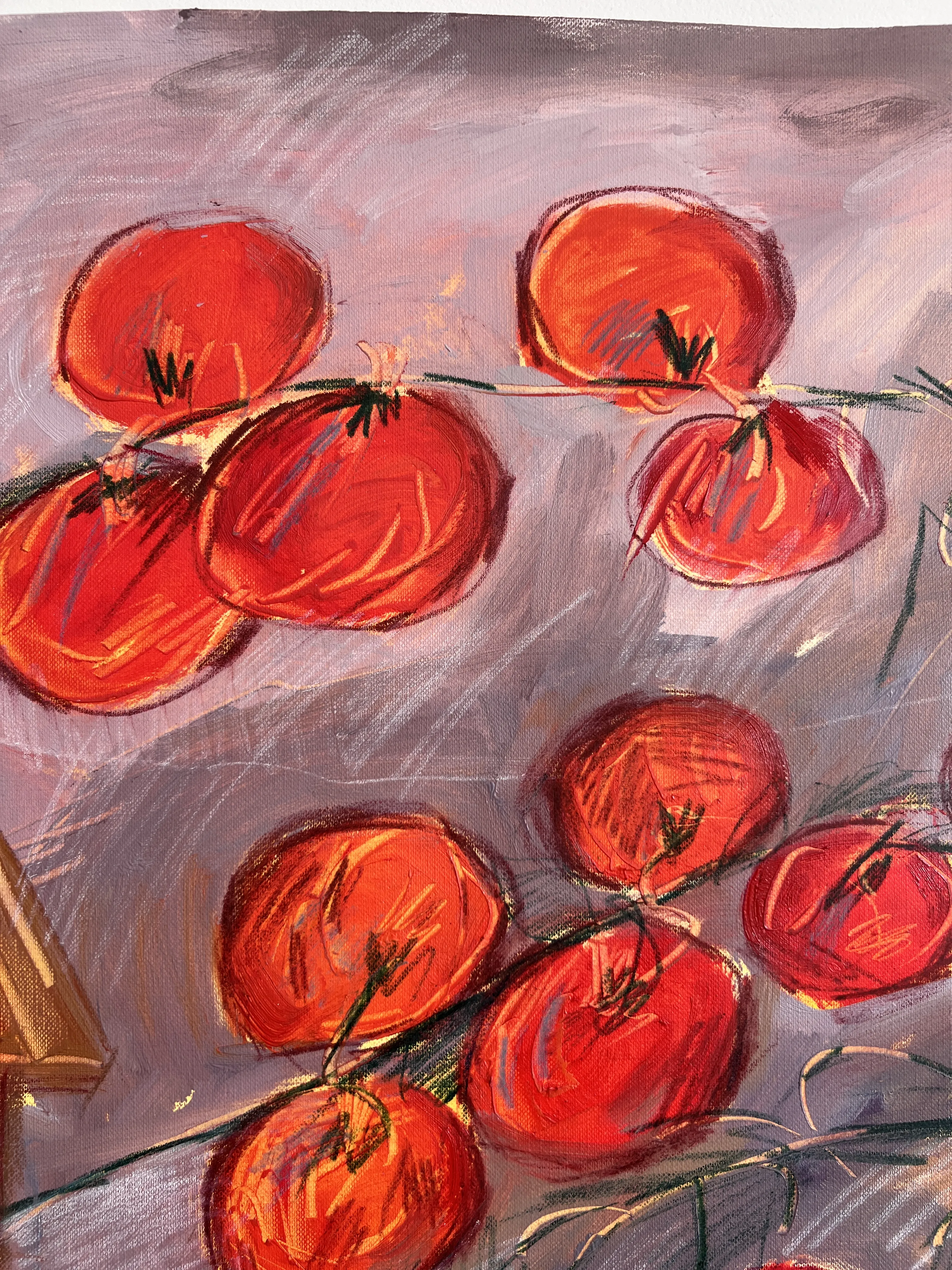 Зображення "Tomatoes " від Соломія Ортинська, розмір: 40x60cm, матеріали: oil on paper, медіум: Живопис, місто: Lviv , серія: Про дім, ціна: $450 Фото 2 з 3.