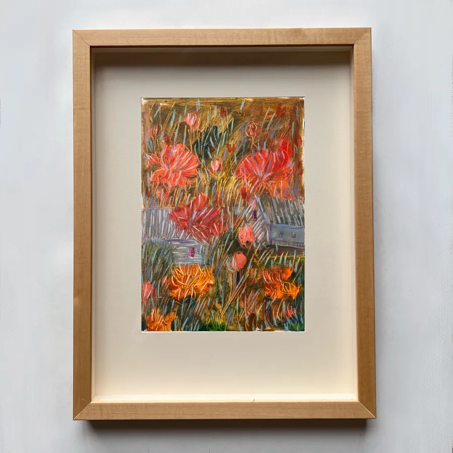 Image of Літнє ІІІ by Solomiya Ortynska, size: 20x30, Painting medium, part of the Про дім series, priced at $150