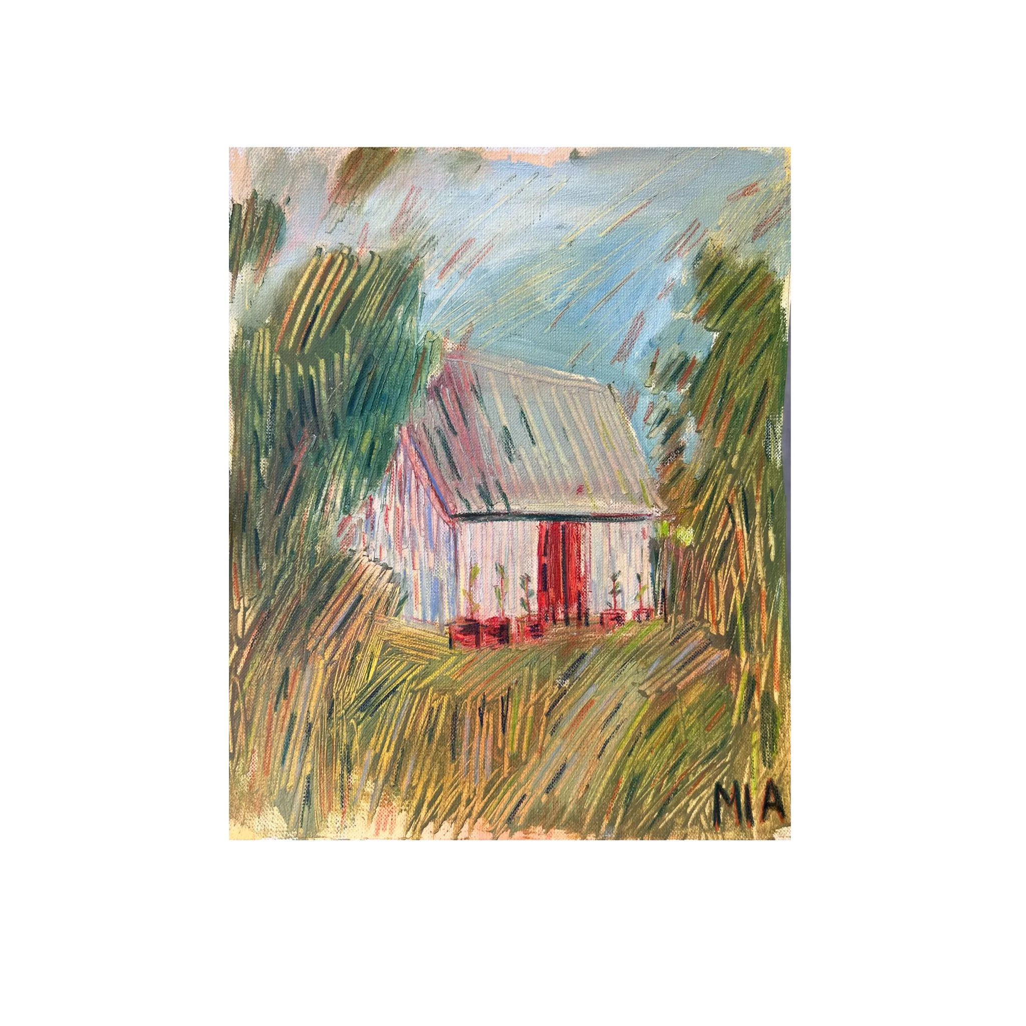 Image of Серпневе ІІ by Solomiya Ortynska, size: 21х24,5, Painting medium, priced at $70