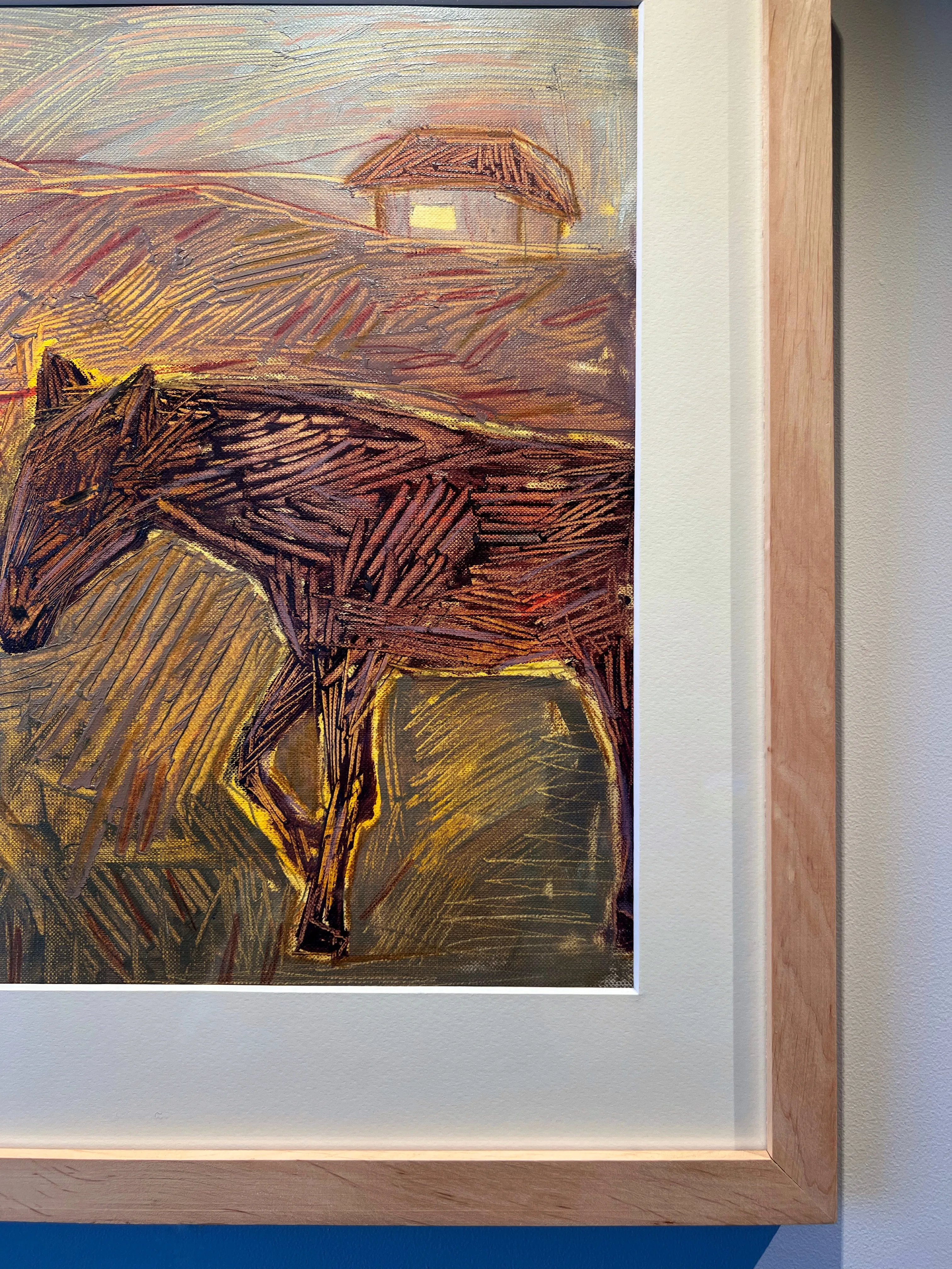 Зображення "Прогулянка " від Соломія Ортинська, розмір: 30х30 см, матеріали: Олія на папері, медіум: Живопис, місто: Львів, серія: Про дім, ціна: $200 Фото 2 з 2.