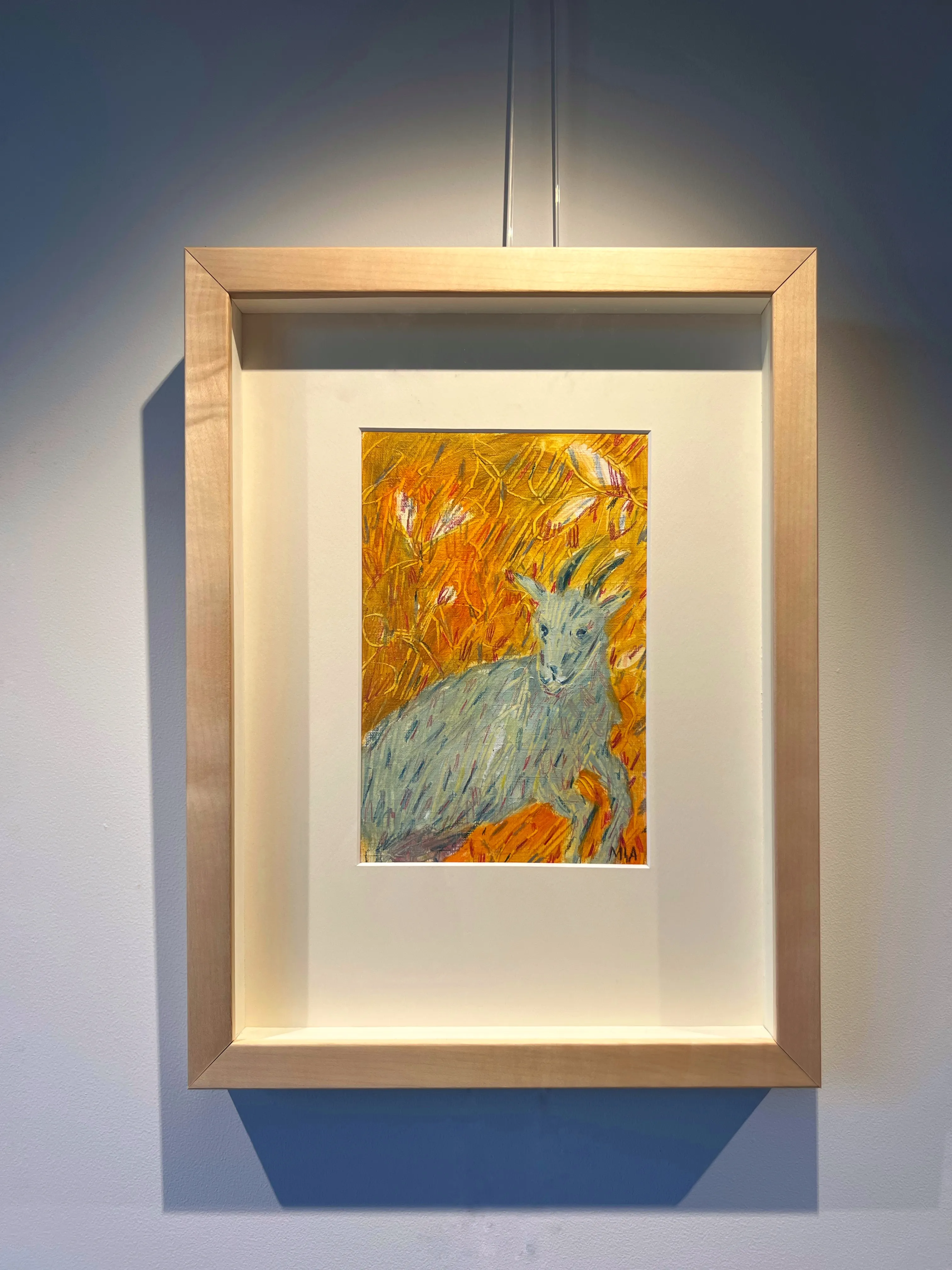 Зображення "Кізонька" від Соломія Ортинська, розмір: 14х20 см, матеріали: Олія на папері , медіум: Живопис, місто: Львів, серія: Про дім, ціна: $100 Фото 1 з 2.