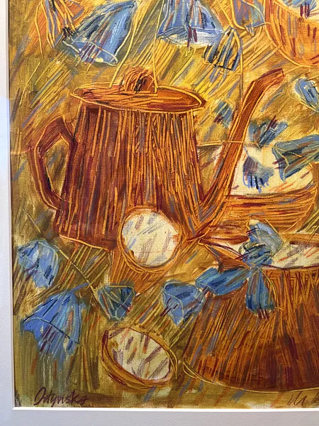 Image of Дзвіночки by Solomiya Ortynska, size: 30х40, Painting medium, part of the Про дім series, priced at $200 Photo 2 of 2.