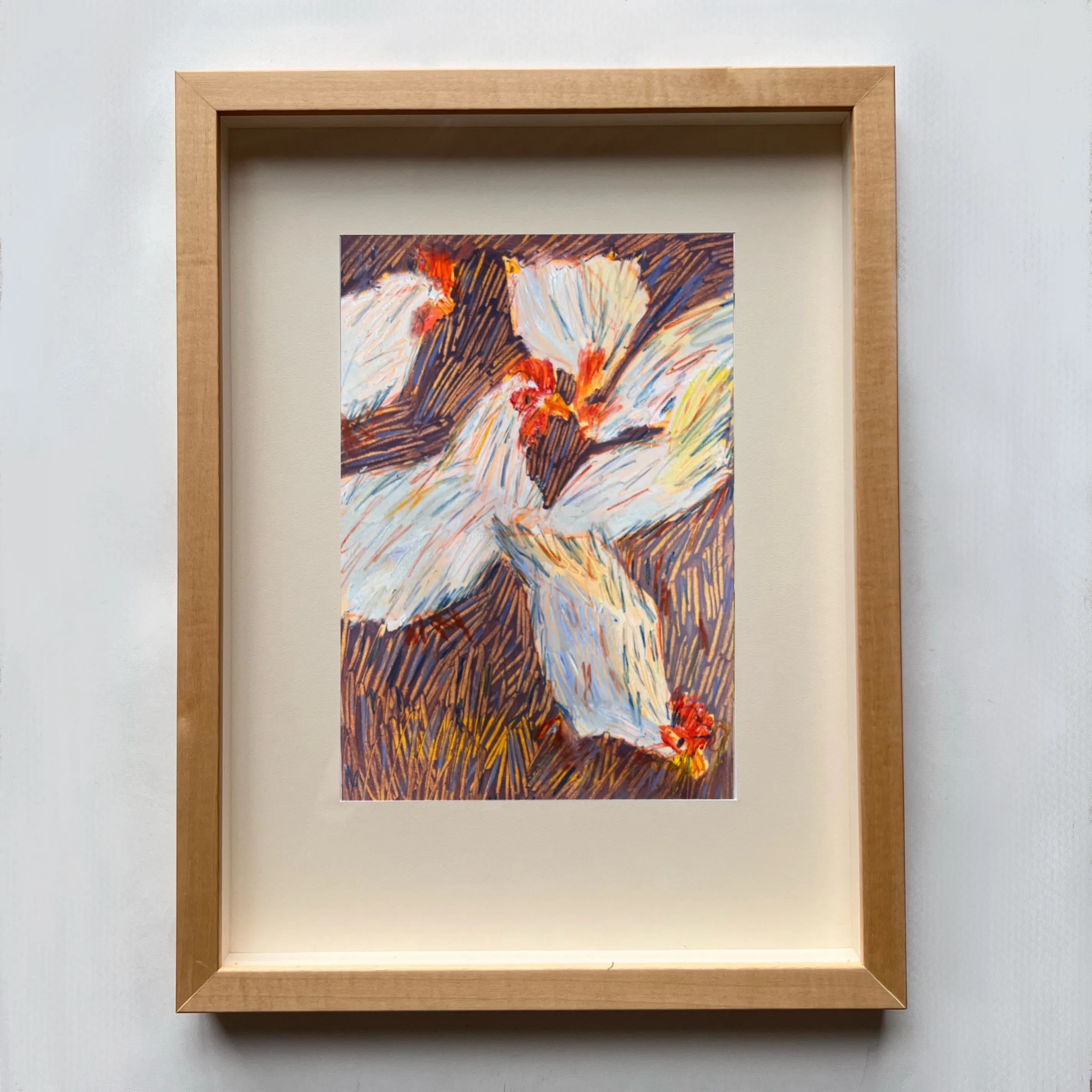 Зображення "Курочки" від Соломія Ортинська, розмір: 20х30 см, матеріали: Олія на папері , медіум: Живопис, місто: Львів, серія: Про дім, ціна: $150