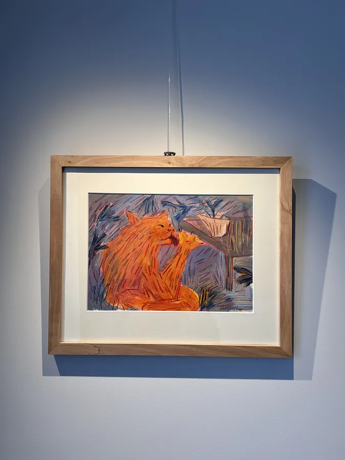 Image of Січень  by Solomiya Ortynska, size: 20х30 см, Painting medium, part of the Про дім series, priced at $130 Photo 1 of 2.