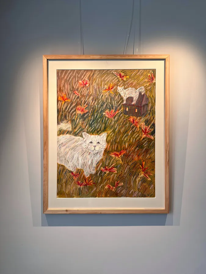 Image of Погляд  by Solomiya Ortynska, size: 50х65 см, Painting medium, part of the Про дім series, priced at $450