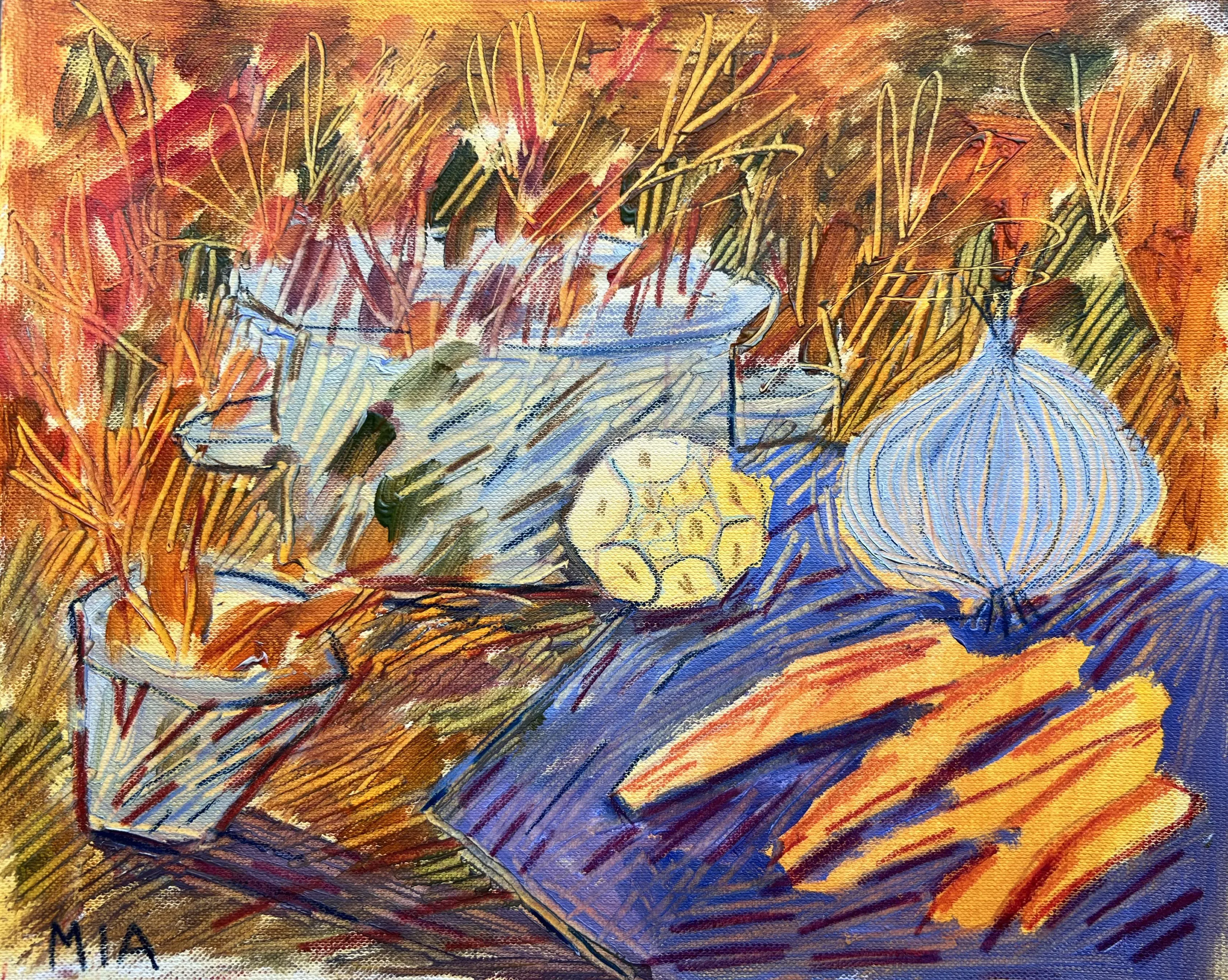 Зображення "Рутина " від Соломія Ортинська, розмір: 20x30, матеріали: oil on paper, медіум: Живопис, місто: Lviv, серія: Про дім, ціна: $150